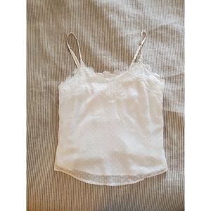 White Lace Abercrombie Tank